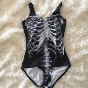 Blackmilk Clothing Ribs Black swimsuit